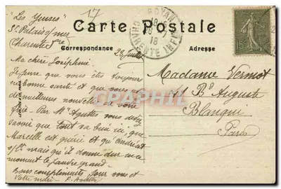 Royan — La Jetée vers Foncillon — LL, n°59 — Verso
