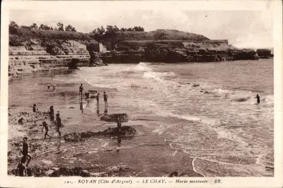 Royan (Côte d'Argent) — Le Chay — Marée montante — BR.