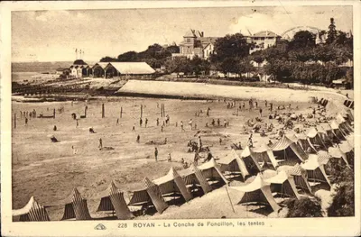 ROYAN - La Conche de Foncillon, les tentes — éditeur inconnu, n° 228