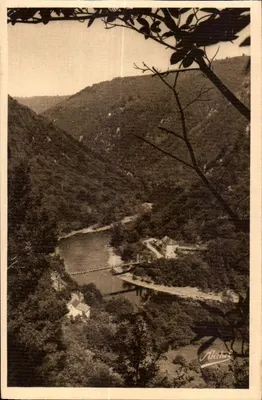 Gorges da Dordogne — Vista sobre o ponte de Eylac — Editor Michol, n°307