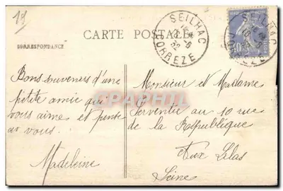 SEILHAC (Corrèze) - Puy des Ferrières — Edições LONÉE — Verso