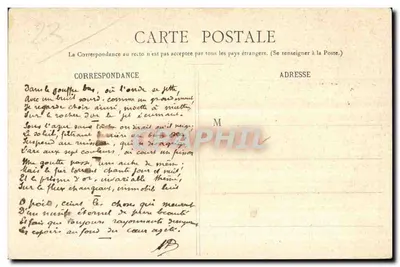 Cachoeira de Murel (próximo a Argentat) — Corrèze — Fototipia Mayrignac e Paydebois, Brive — Verso