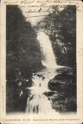 Cascades de Murel perto de Argentat — Corrèze - N.26 — Moyrignac e Payebois, Lib. Edit.