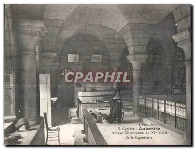 Abadia Cisterciense de Aubazine - Sala Capitular do século XII — E. Petit, Brive, n°3