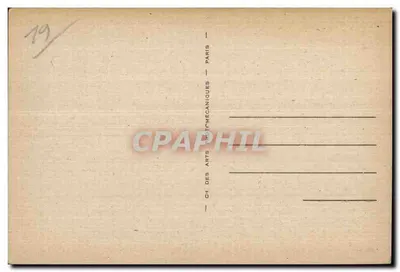 Ussèl — Kaplica udzielona przez Érivala de Laville 1898 — CI. DES ARTS MÉCANIQUES — nr 55 — Rewers