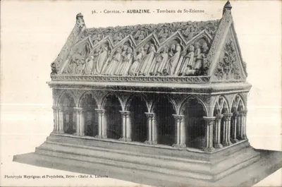 Aubazine - Túmulo de St-Etienne — Fototipia Meyrignac e Puydebois, Brive, cliché A. Lalande