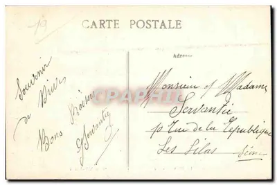 Brive (Corrèze) — O Teatro — Praça do 14 de Julho — editor desconhecido, n° 18 — Verso
