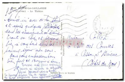 Brive-la-Gaillarde — O Teatro — Editor: L. Chalagneau — Verso