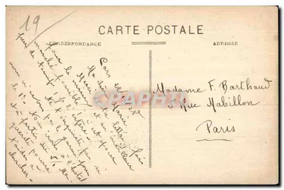 Brive-La Corrèze — Vista do canal — Editora não visível, número de série ilegível — Verso