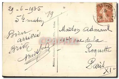 Brive — Ogólny widok (z wschodu) — Corrèze — Wydawnictwo Guionie Père et Fils, nr 26 — Rewers