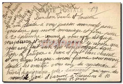 Brive (Corrèze) - Aleja Tapis-Vert — widok rzeki i mostu — Rewers