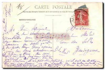 Châteauneuf-sur-Cher — O Castelo (lado Oeste) — B.M. — Verso