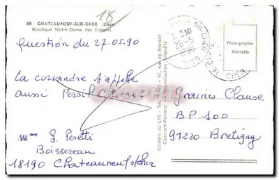 Châteauneuf-sur-Cher — Basílica Nossa Senhora dos Crianças — Edições do LYS — Verso