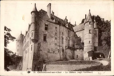 Châteauneuf-sur-Cher — A Vista do Castelo (canto sudoeste) — A.G. n°59