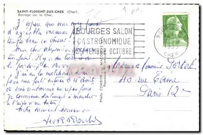 Saint-Florent-sur-Cher — Presa sobre el Cher — Foto Compier (editor) — Reverso