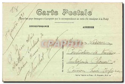 Châteaumeillant (Cher) — A Promenade — Editor C. N. n°5 — Verso