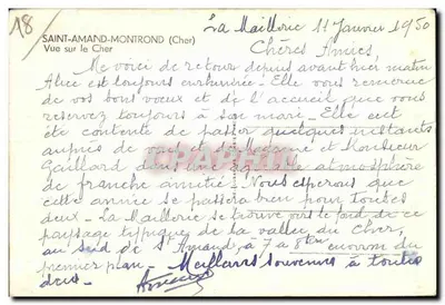 Vista do Cher — Saint-Amand-Montrond (Cher) — editor A. Im — Verso