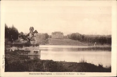 Neuvy-sur-Barangeon — Kasteel van St-Hubert - Het Spiegel — Edit. Bigot, Tabac