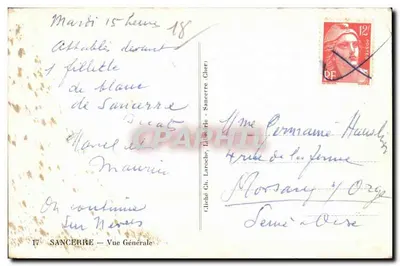 Sancerre — Ogólny widok — Liché Gh. Laroché, Wydawca — Rewers