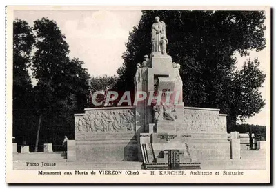 Monumento aos Mortos de VIERZON (Cher) — H. KARCHER, Arquiteto e Escultor