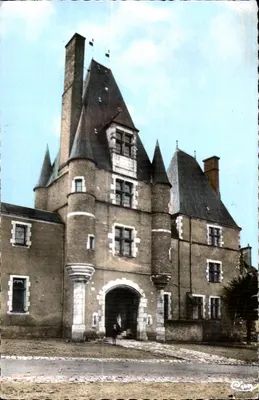 Aubigny sur Nere - Castelo dos Stuarts - Bilhete postal semimoderno