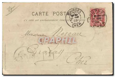 Saint Celestin - A Grande Avenida do Parque - Bilhete postal antigo — Verso