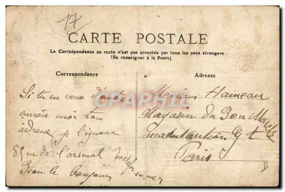 ROCHEFORT-sur-MER — Torpedowiec "la Rapière" na brzegu — Wyd. G. Galaris, n°19 — Rewers
