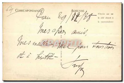 Pau — Statua Henryka IV i Kiosku Muzycznego — L. Alboize, nr 164 — Rewers