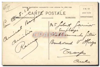 Pau — Statua di Enrico IV — Piazza Reale — Carrache, editore - Pau, C.C.-8 — Verso