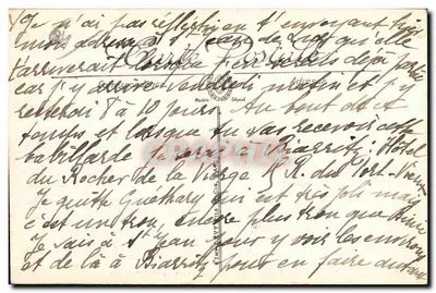 Hendaye — De Kerk gericht op de strand en de Kaap Figuier — LL, n°83 — Achterkant