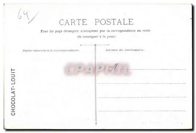 Hendaye — Spiaggia e Casinò — Edito per il CHOCOLAT-LOUIT — Verso