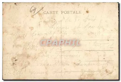 Hendaye (B.P.) — La Place du Débarcadère et Fontarabie (Espagne) — Phototypie Marcel Delboy, Bordeaux — Verso