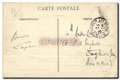 Bourbon-Lancy — Cour des Bains — Perrin, księgarz — Rewers