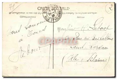 Autun — Zamek Petit-Montjeu — wydawca nieznany, nr 167 — Rewers