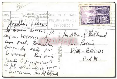 Vista general de la Motte — Vesoul (Alta Saône) — Edición Robin — Reverso