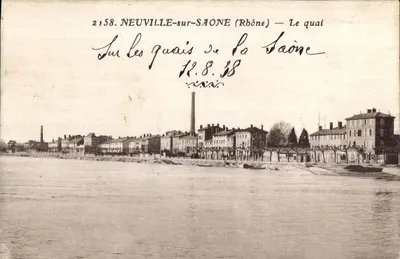 Neuville-sur-Saône (Rhone) — O cais — Editor desconhecido, n° 2158