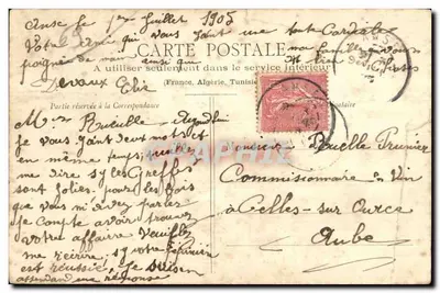 Anse e o Mont Verdun (Rhône) — vista panorâmica — G. Belin, Villefranche, n°63 — Verso
