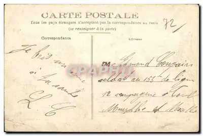 Sarthe — Zamek Bonnétabelle — Fototypia J. Bouveret, Le Mars — Rewers