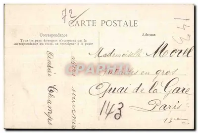 La Ferté-Bernard — Brama Miasta — Wydawnictwo Paris Galeries — Rewers