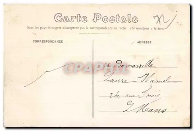 Sarthe - Zamek Bonnétable — wydawca: A. L. Lecomte, nr 5 — Rewers
