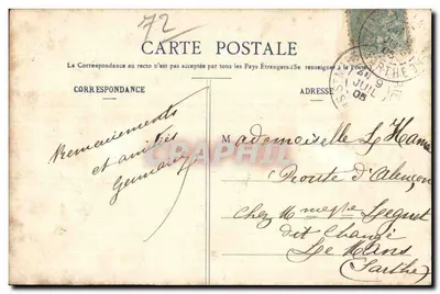 St-MARS-la-BRIÈRE — Fábrica de Bourray - Vale do Huisne — Livraria M. Quéré, Commercy — Verso