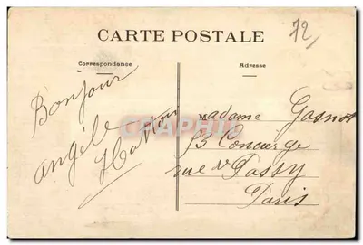 Montfort-le-Rotrou — Vista Geral — Editor E. L. Fournier — Verso