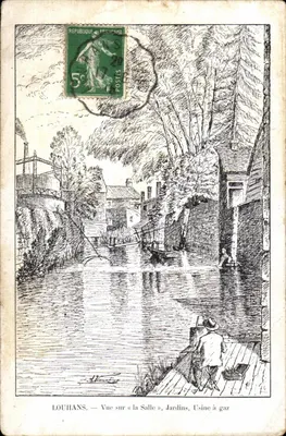 Louhans — Vista da « Salle », Jardins, Usina a Gás