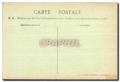 Mont-St-Rigaud (alt. 1012 m.) — dominujący nad górami Beaujolais, Charollais i Brionnais — E. T. Cluny — Rewers