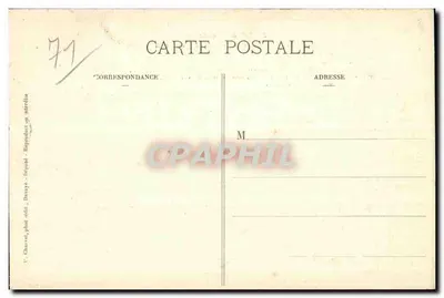 Saint-Point - Castelo de Lamartine — Recordações de Lamartine, editor Chaven, n°71 — Verso