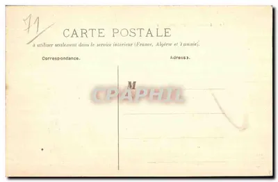 Lóżko baldaquiny Lamartine w St-Point — wydawca H.R.M. MACON — Rewers