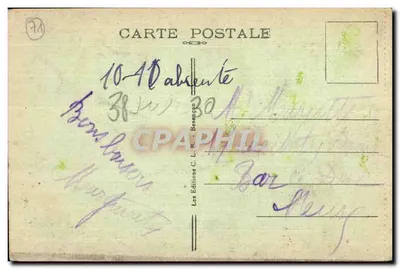 Paray-le-Monial — Hôtel-Dieu — Wydawca C.L. Beaurepaire, nr 30570 — Rewers