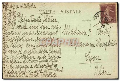 Paray-le-Monial (S.-el-L.) — Casa natal da Beata Margarida-Maria Alacoque — B.F., Paris — Verso