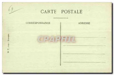 SALIES-de-BÉARN — Hotel do Parc — M.T. imp. Limoges — Verso