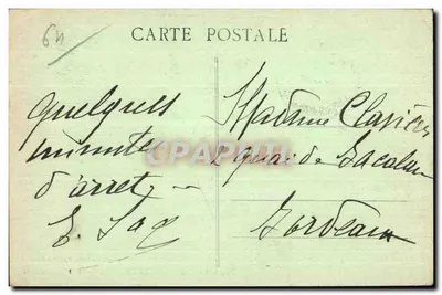 SALIES-de-BÉARN (B.-P.) — Grand Hôtel du Parc — Uitgave Pointania, Salies-les-Bains — Achterkant